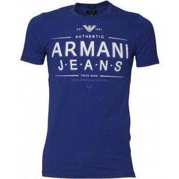 Armani Jeans Tee Shirt U6H10DA bleu dur lyhythihainen t-paita