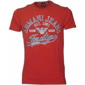 Armani Jeans Tee Shirt U6H14LS Rouge lyhythihainen t-paita