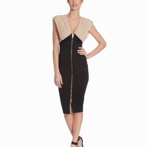 Ax Paris Contrast Zip Bodycon