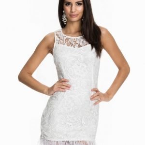 Ax Paris Feather Hem Lace Dress