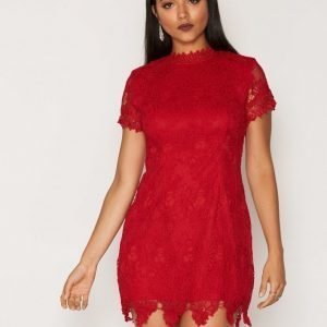 Ax Paris L / S Laced Skater Dress Kotelomekko Red