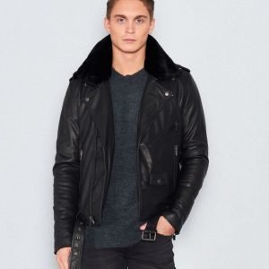 BLK DNM Leather Jacket 5 Black