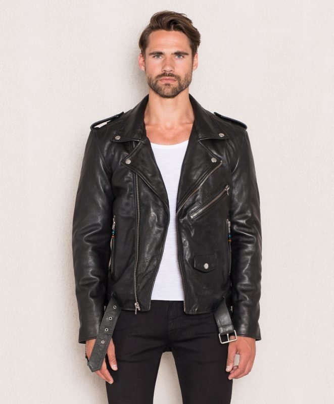 BLK DNM Leather Jacket 5 Black - Vaatekauppa24.fi