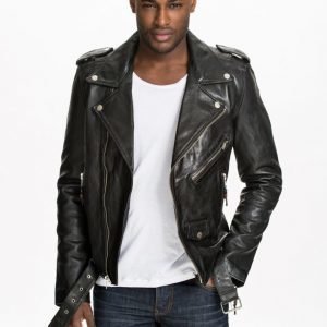 BLK DNM Leather Jacket 5 Takki Musta