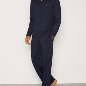 BOSS Set Long Pyjamasetti Dark Blue