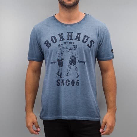 BOXHAUS Brand T-paita Sininen