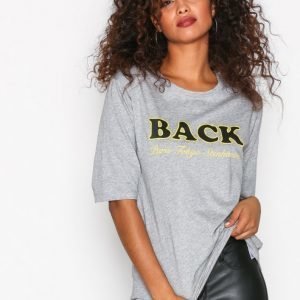 Back Box T-Shirt T-Paita Grey Melange