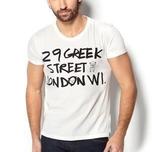 Balzac Projects London Greek St Tee Valkoinen