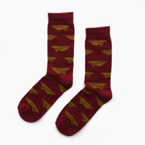 Benny Gold Paper Plane Socks