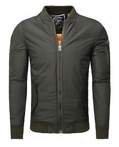 Bike Bomber Jacket Green