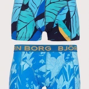 Björn Borg 2p Short Shorts BB Leaf & BB Flower Bokserit Peacoat
