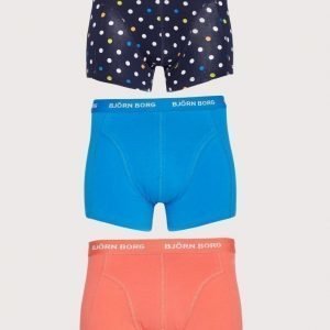 Björn Borg 3p Short Shorts BB Dot Bokserit Peacoat