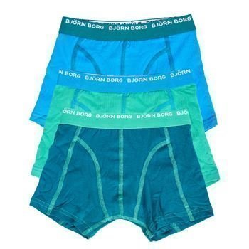 Björn Borg Boys Seasonal Solids Shorts Bril Blue 3 pakkaus