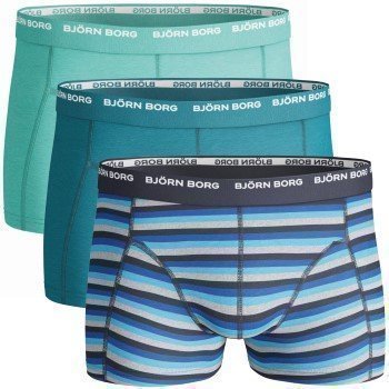 Björn Borg Boys Shorts Basic Stripe Mood Indigo 3 pakkaus