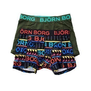 Björn Borg Boys Tribal Ink Shorts Black 2 pakkaus