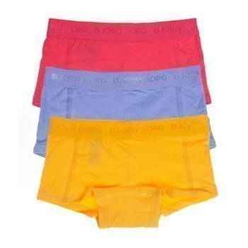 Björn Borg Girl Mini Shorts Blazing Orange 3 pakkaus