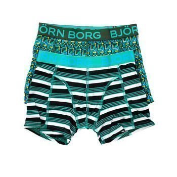 Björn Borg Hunting Boys Shorts Kombu Green 2 pakkaus