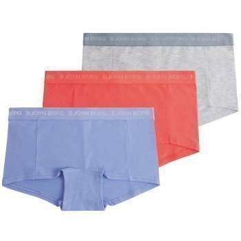 Björn Borg Mini Shorts Seasonal Solids Jacaranda 3 pakkaus