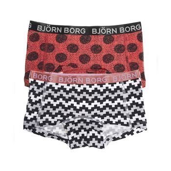 Björn Borg Pixle Mini Shorts Camellia Rose 2 pakkaus