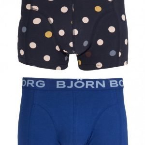 Björn Borg Short Shorts BB Contrast Dot 2-Pack Bokserit Total Eclipse