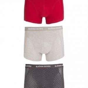 Björn Borg Short Shorts BB Dot 3-Pack Bokserit Asphalt