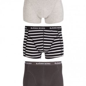 Björn Borg Short Shorts BB Stripe 3-Pack Bokserit Black