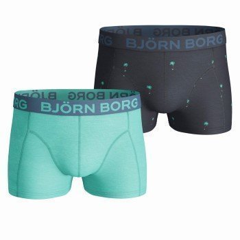 Björn Borg Short Shorts Palms and Mint 2 pakkaus