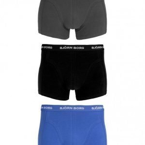 Björn Borg Short Shorts Seasonal Solids 3-Pack Bokserit Dazzling Blue
