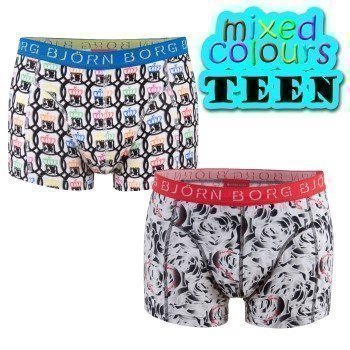 Björn Borg Short Shorts Teen Mix. 4 pakkaus