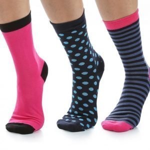 Blacc 3-Pack Socks Puuvillasukat Värikäs