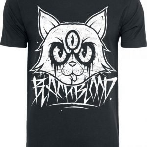 Black Blood Mad Kitty T-paita