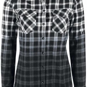 Black Premium By Emp Checked Dip Dye Shirt Naisten Pusero