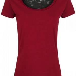Black Premium By Emp Cut Out Lace Shirt Naisten T-paita