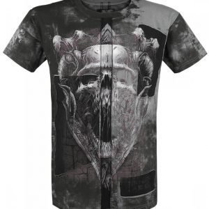 Black Premium By Emp Dark Skull Cut Out T-paita