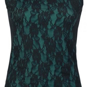 Black Premium By Emp Floral Lace Top Naisten Toppi