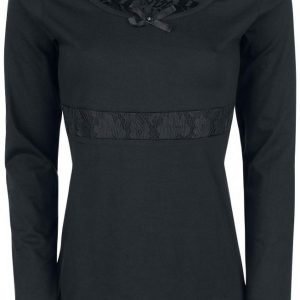 Black Premium By Emp Laced Longsleeve Naisten Pitkähihainen Paita