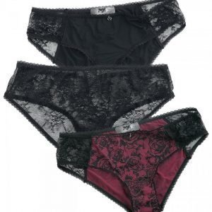 Black Premium By Emp Ladies Panty 3 Kpl Setti Alushoususetti