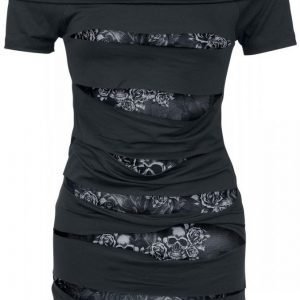 Black Premium By Emp Rose Skull Naisten T-paita