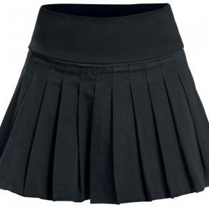 Black Premium By Emp Short Wrinkles Skirt Lyhyt Hame