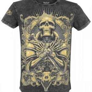 Black Premium By Emp Skull King Lava Shirt T-paita