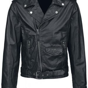 Black Premium By Emp Skull Leather Jacket Nahkatakki