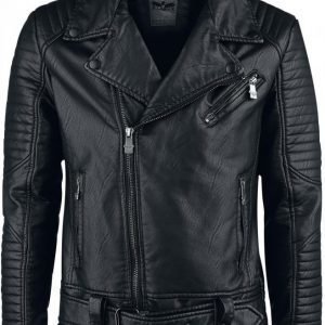 Black Premium By Emp Stitched Biker Jacket Takki