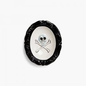 Black Scale Skull And Bones Ashtray