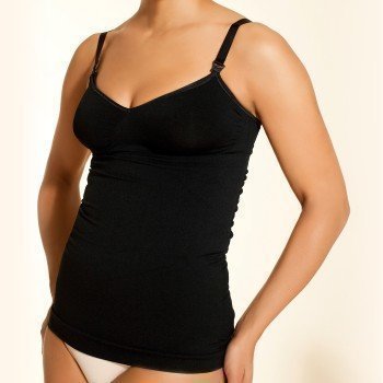 Boob Slimming Nursing Singlet Black