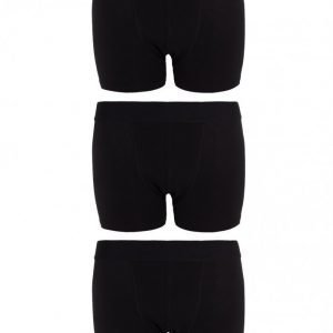 Bread & Boxers 3-Pack Boxer Brief Bokserit Musta