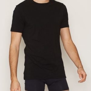 Bread & Boxers Crew Neck T-shirt Loungewear Musta