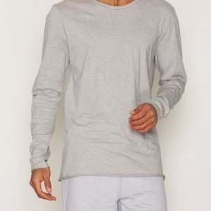 Bread & Boxers Long-Sleeve relaxed Loungewear Grey Melange