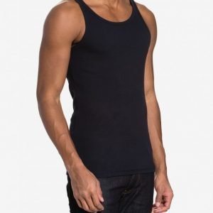 Bread & Boxers Ribbed Tank Top Loungewear Dark Navy