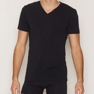 Bread & Boxers V Neck T-shirt Loungewear Dark Navy