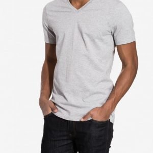 Bread & Boxers V Neck T-shirt Loungewear Grey Melange